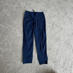 Athleta North Trekkie Blue Tie-Waist Joggers